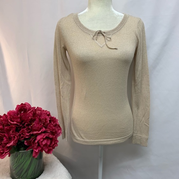 Women’s Banana Republic Gold Shimmer Top - Picture 1 of 8